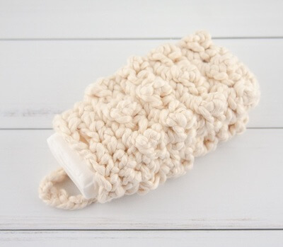 Crochet Chunky Soap Saver Bag Pattern by Made With A Twist