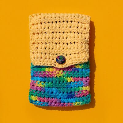 Crochet Foldover Phone Case Pattern by Sunflower Cottage Crochet