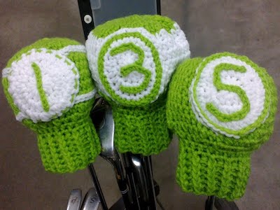 Crochet Golf Club Covers Pattern by Crochet With Clare