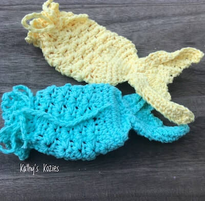 Crochet Mermaid Soap Saver Pattern by Kathy's Kozies