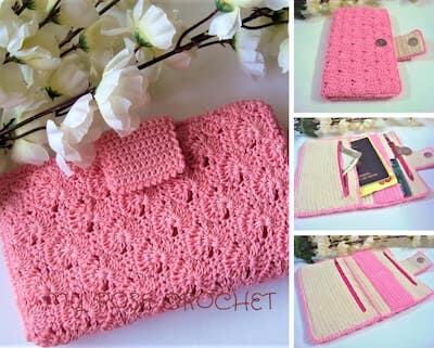 Crochet Multipurpose Wallet Pattern by My Rose Crochet