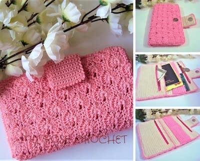 Delia Heartlet, Cute Crochet Wallet Organizer