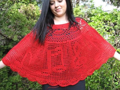 Crochet Music Poncho Pattern by Stephanie Kline