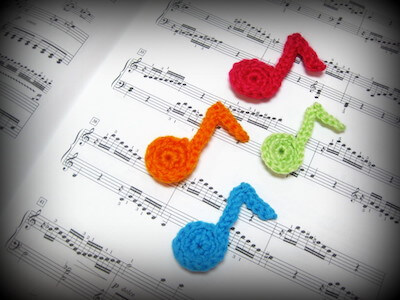 Crochet Musical Note Pattern by Blog Of Joy