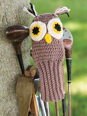 Crochet Owl Golf Club Cover Pattern by Annie's Catalog