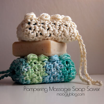 Crochet Pampering Massage Soap Saver Pattern by Moogly