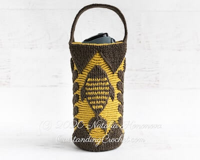 Crochet Pintano Water Bottle Holder Pattern by Outstanding Crochet