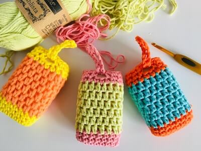 Soap Sack Crochet Pattern by Lullaby Lodge