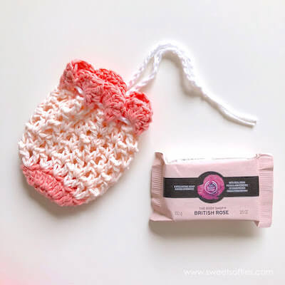 Crochet Soap Saver Pouch Pattern by Sweet Softies