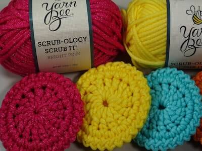 Crochet Super Quick Dish Scrubbies Pattern by Crochet Glenda