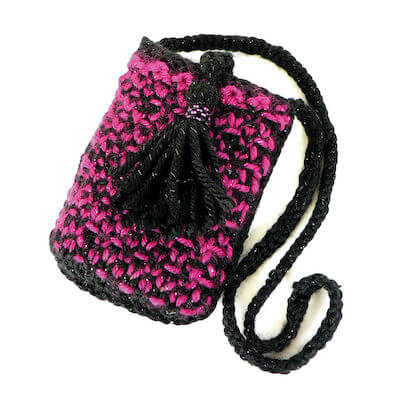 Crochet Tasseled Phone Case Pattern by Yarnspirations