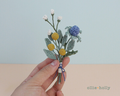 Crochet Tiny Flowers Bouquet Pattern by Abby Sy