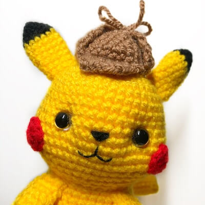 Detective Pikachu Amigurumi Pattern by Sundot Attack