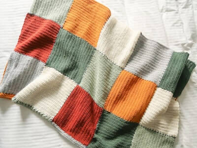 Easy Blanket Crochet Pattern by Knitting With Chopsticks