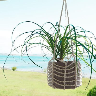 Easy Crochet Plant Hanger Pattern by Joy Of Motion Crochet