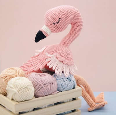 Flo, The Flamingo Bird Crochet Pattern by The Little Hook Crochet