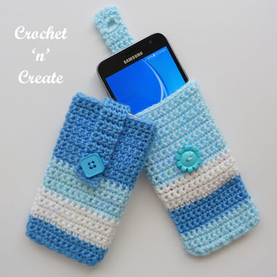 Free Crochet Mobile Phone Cover Pattern by Crochet N Create