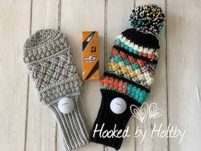 Mulligan Golf Club Cover Crochet Pattern by Hooked By Holtby