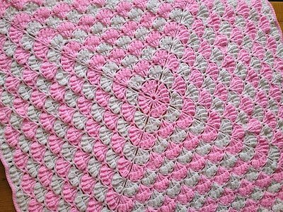 Peony Baby Blanket Crochet Pattern by Knitted Decor