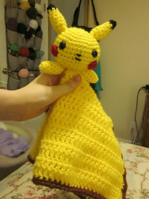 Pikachu Lovey Crochet Pattern by Forgotten Fox Designs