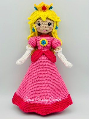 Princess Peach Amigurumi Pattern by Crown Country Crochet
