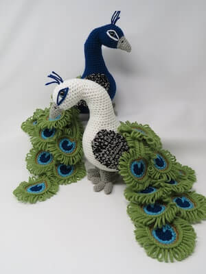 Realistic Peacock Crochet Pattern by Hooked By Kati