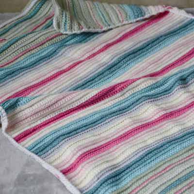 Soothing Stripes Blanket Crochet Pattern by HanJan Crochet