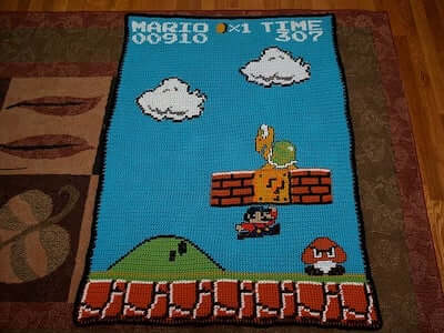 Super Mario Afghan Crochet Pattern by Instructables