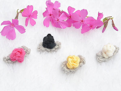 Teeny Tiny Crochet Flower Buds Pattern by Mama In A Stitch