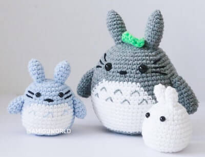 Totoro And Friends Crochet Pattern by Amiguworld Shop