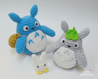 Totoro Amigurumi Crochet Pattern by Ami Amour