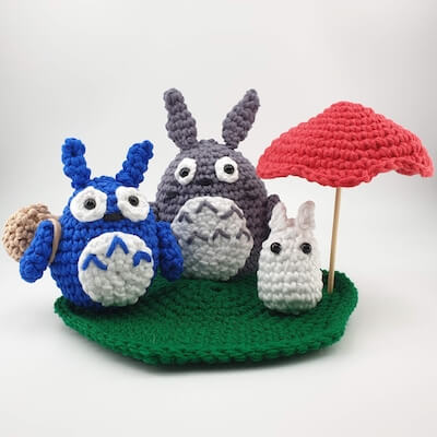 Totoro And Friends Amigurumi Pattern by Ninja Cat Crafts