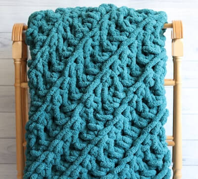 Two Hour C2C Crochet Blanket Pattern by Rich Textures Crochet