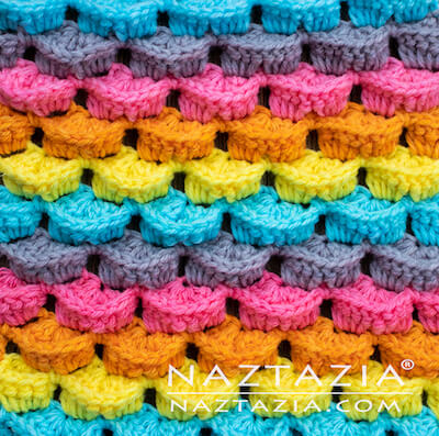 3D Crochet Stitch by Naztazia