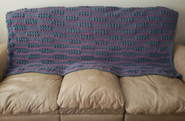 Crochet Wave Stitch Blanket Pattern by Nohooksgiven