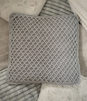 Modern Crochet Diamond Stitch Cushion Pattern by MemoryLaneCrochetPDF