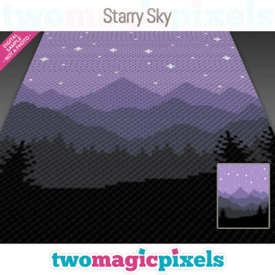 Starry Sky Crochet Graph Cross Stitch by PartyPie