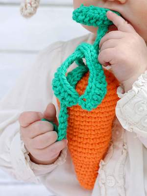 Amigurumi Carrot Rattle Pattern by Make & Do Crew