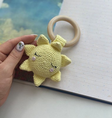 Amigurumi Sun Rattle Crochet Pattern by Enjoy Toys Designs