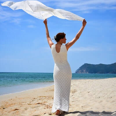 Beach Wedding Dress Crochet Pattern by Concept Creative Store