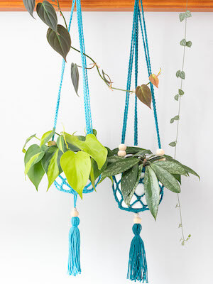 Boho Crochet Plant Hanger Pattern by You Should Craft