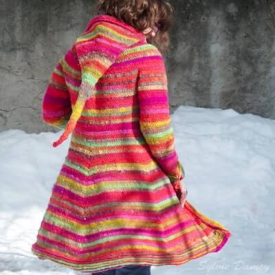 Boreal Hooded Elf Fairy Coat Crochet Pattern by Sylvie Damey Crochet