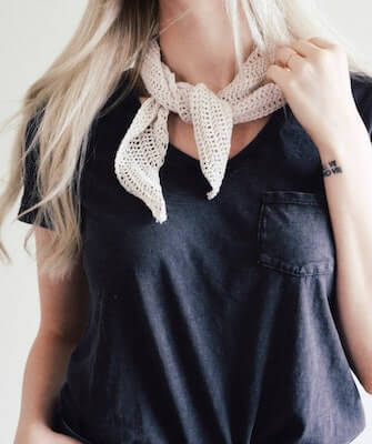 Crochet Bandana Neckerchief Pattern by Darling Jadore