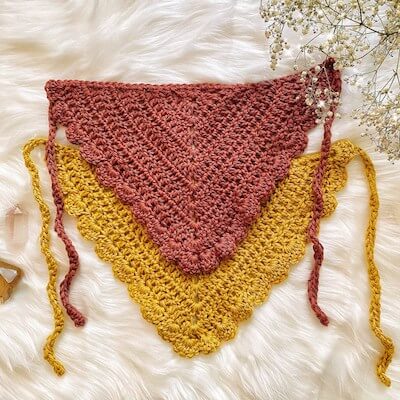 Crochet Bandana Pattern by Shop Doe And Deer