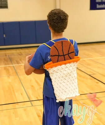 Crochet Basketball Hoop Backpack Pattern by Ekay G
