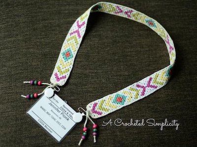 Crochet Boho Chic Lanyard Pattern by Jennifer Pionk