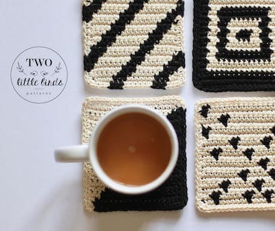Crochet Coaster Pattern by TLB Patterns