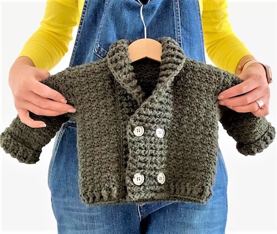 Crochet Dami Jacket Pattern by Is Woolish