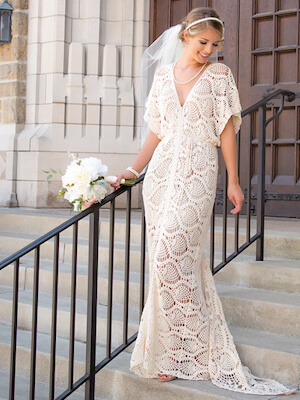 Crochet Everlasting Wedding Dress Pattern by Annie's Catalog
