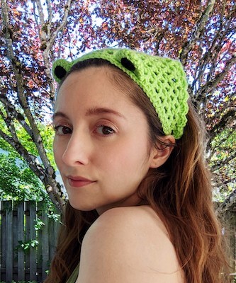 Crochet Froggy Bandana Pattern by Hello Happy